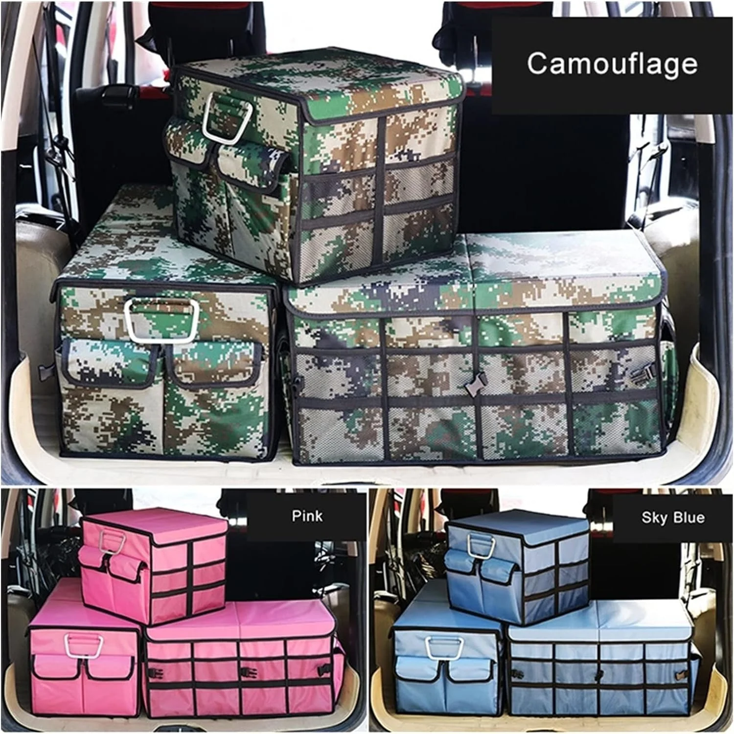 Premium Foldable Car Trunk Boot Organizer Large Multi-Compartment Storage Bin for Groceries, Tools, Baby Gear & Travel Waterproof, Durable SUV Boot Organizer | Buy in Kenya - Image 13
