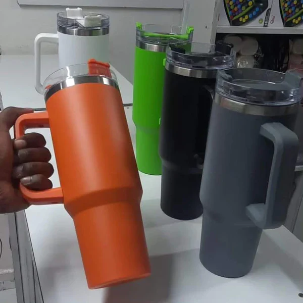 Premium quality 40oz(1200ml) Insulated coated metal tumbler - Image 2