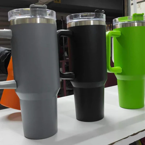 Premium quality 40oz(1200ml) Insulated coated metal tumbler - Image 4
