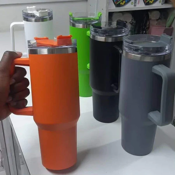 Premium quality 40oz(1200ml) Insulated coated metal tumbler - Image 5