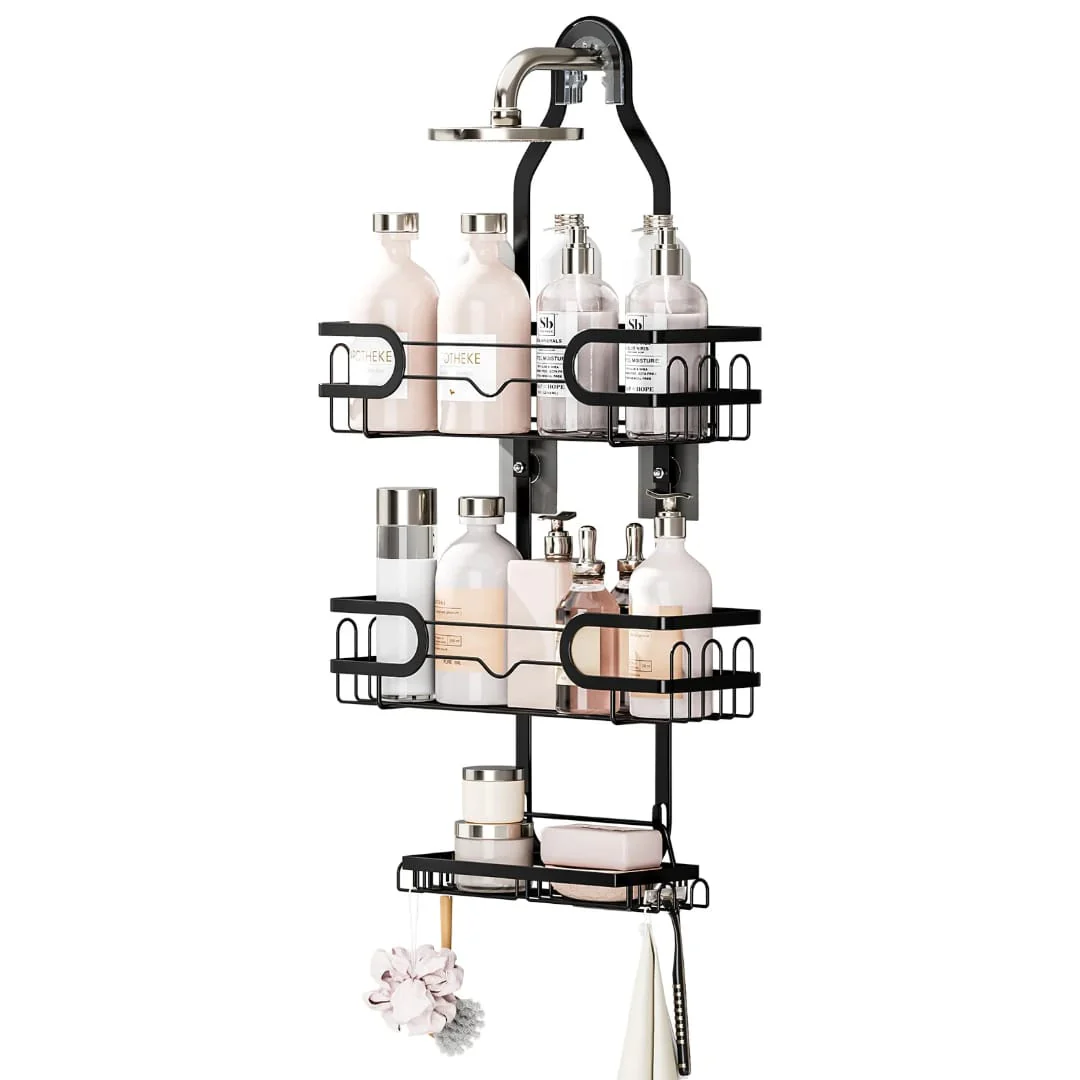 Premium Wall-Mounted Shower Organizer Rack - Image 2