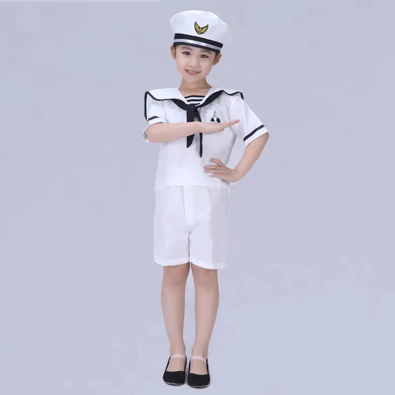 Professional Children's Marine hostess & host sailor cosplay costume - Image 2