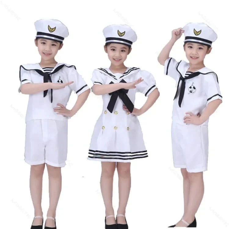 Professional Children's Marine hostess & host sailor cosplay costume - Image 4