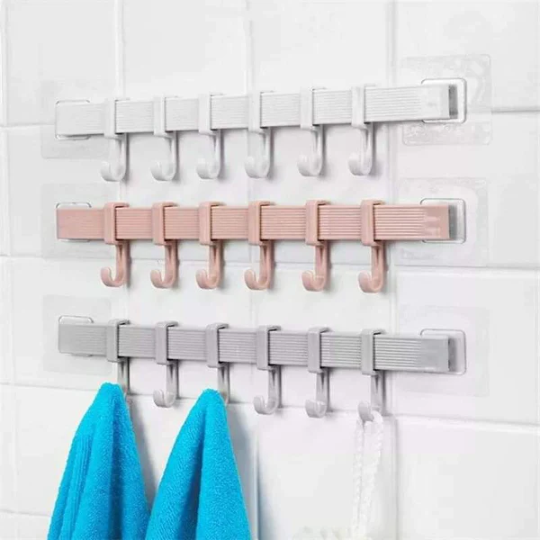 Punch Free 6 Hook Wall Hanger - Image 3