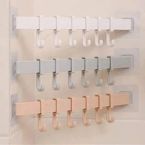 Punch Free 6 Hook Wall Hanger - Image 4