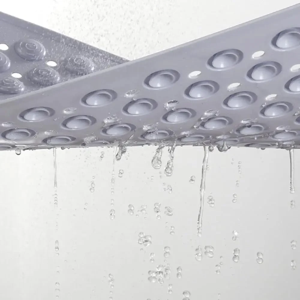 Shower Mat Non Slip - Bathtub Mat with Suction Cups and Drain Holes with Foot Scrubber Massage - Image 11