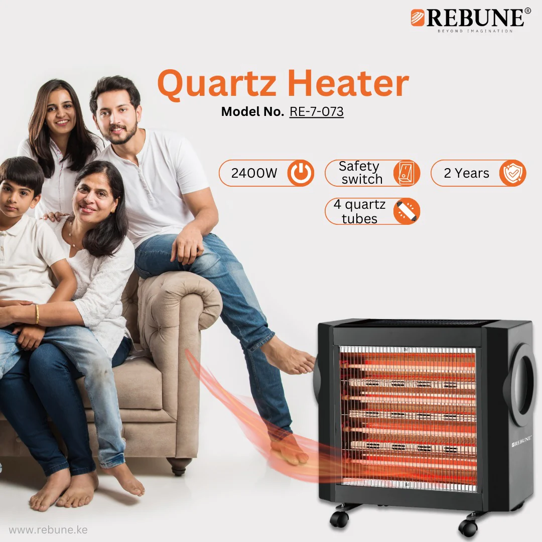 Quartz Heater With Wheels - Image 2