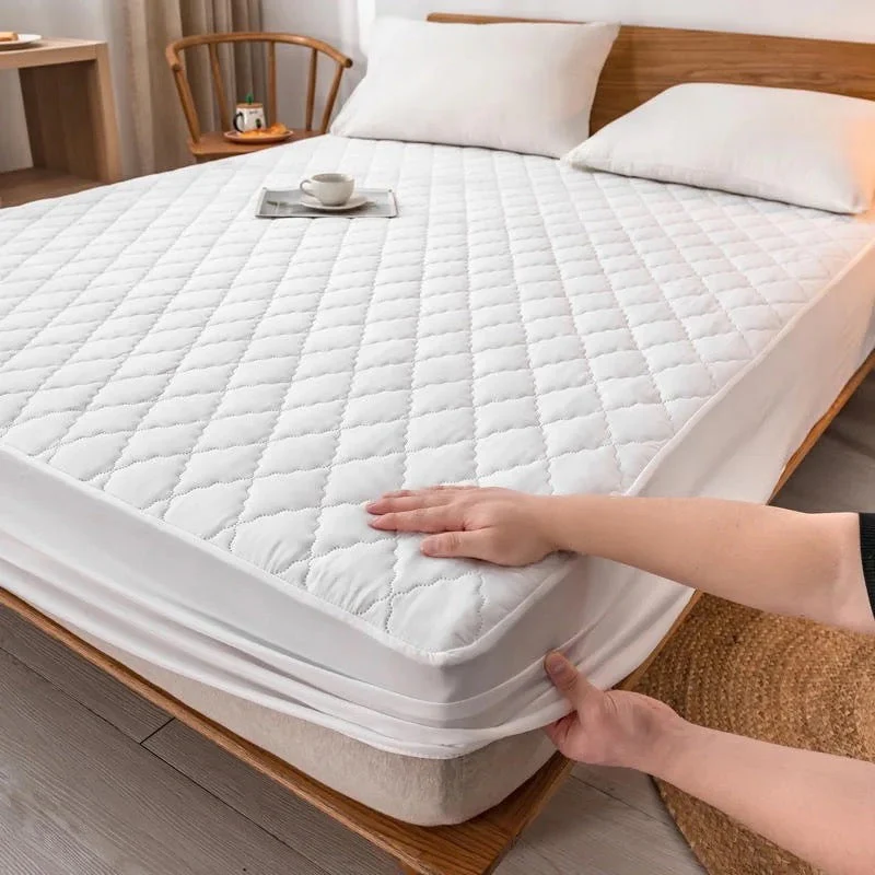 Quilted Fitted Mattress Pad Waterproof Mattress Protector - Image 2