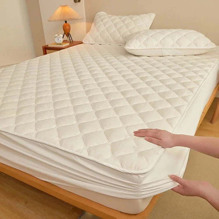 Quilted Fitted Mattress Pad Waterproof Mattress Protector - Image 6