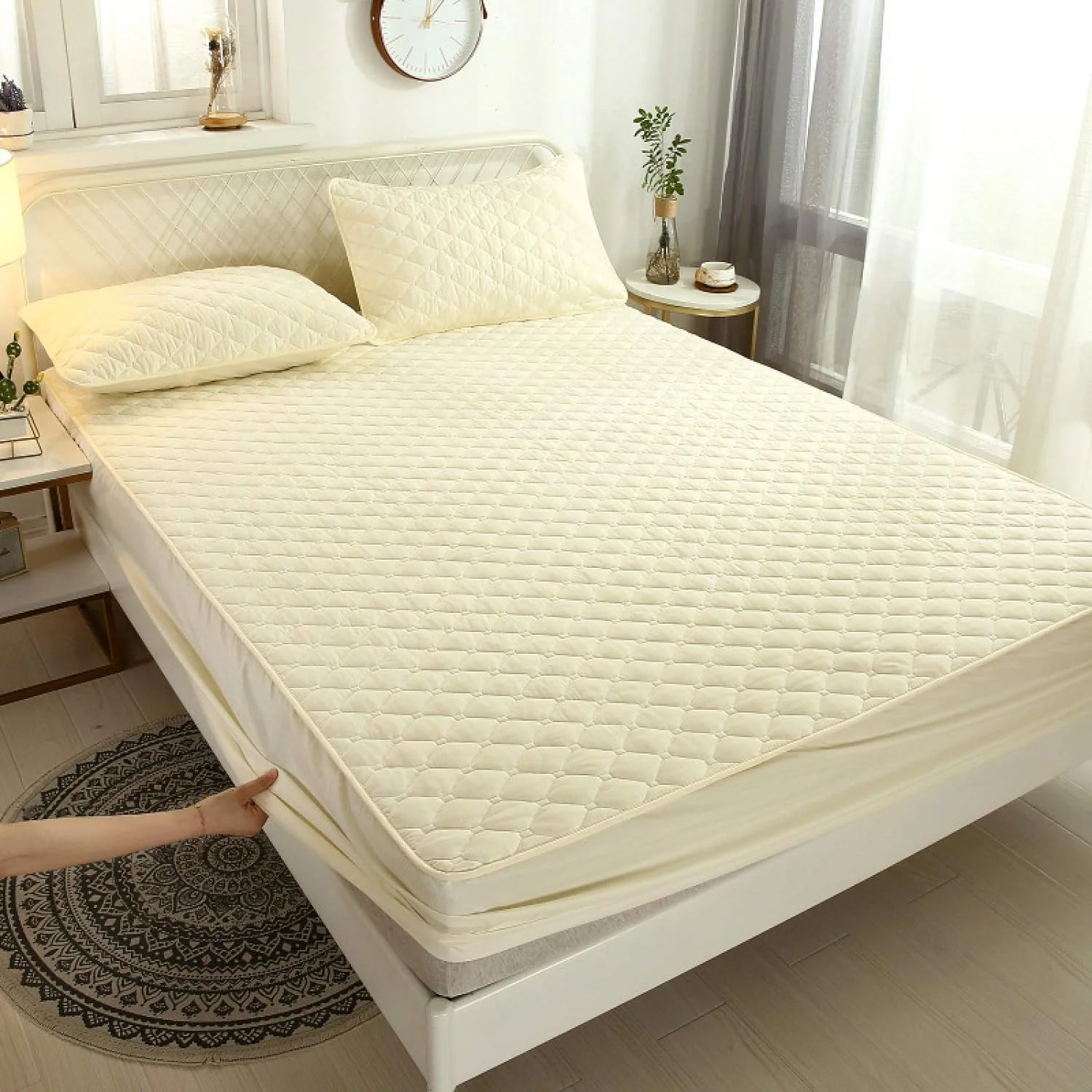 Waterproof Quilted Mattress Protector – Fitted Mattress Pad Cover Kenya - Image 9