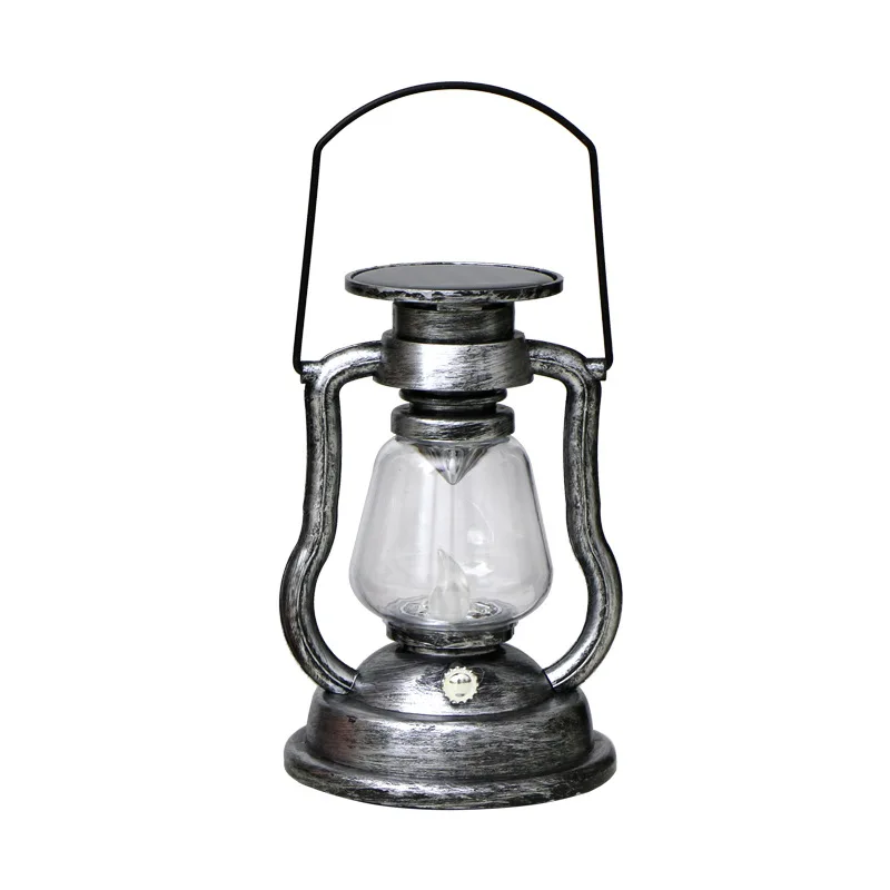Ramadan Lantern Solar Battery Rechargeable Camping Light LED Outdoor Lighting Candle Flame Tent Lantern Lamp Camping Supplies - Image 8