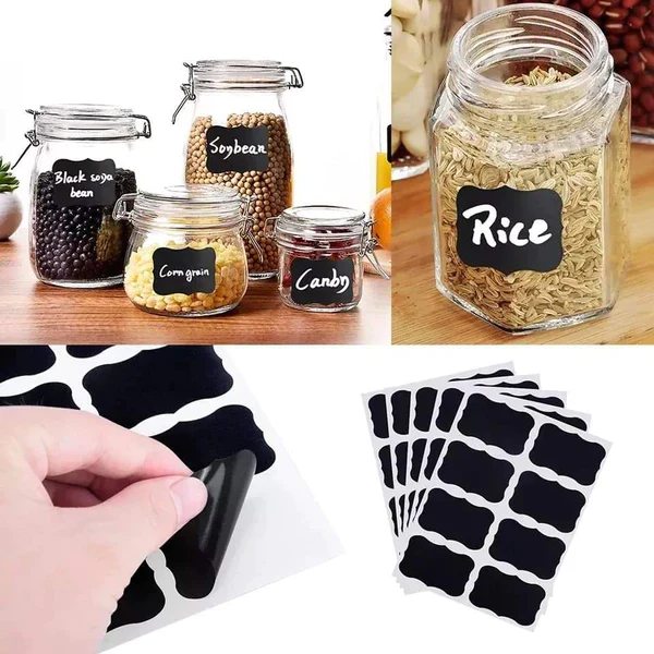 Re- usable jar stickers set of 80+ free Pen - Image 2
