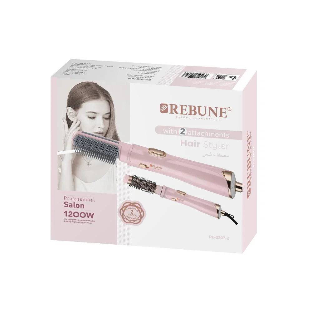 Rebune Hair Styler 2 Brushes, 2 Heat Levels and Cool Air 1200W - Image 4