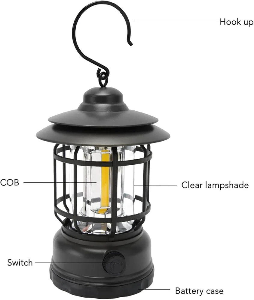 Rechargable Dimmable camping lamp (800mAh battery) - Image 5