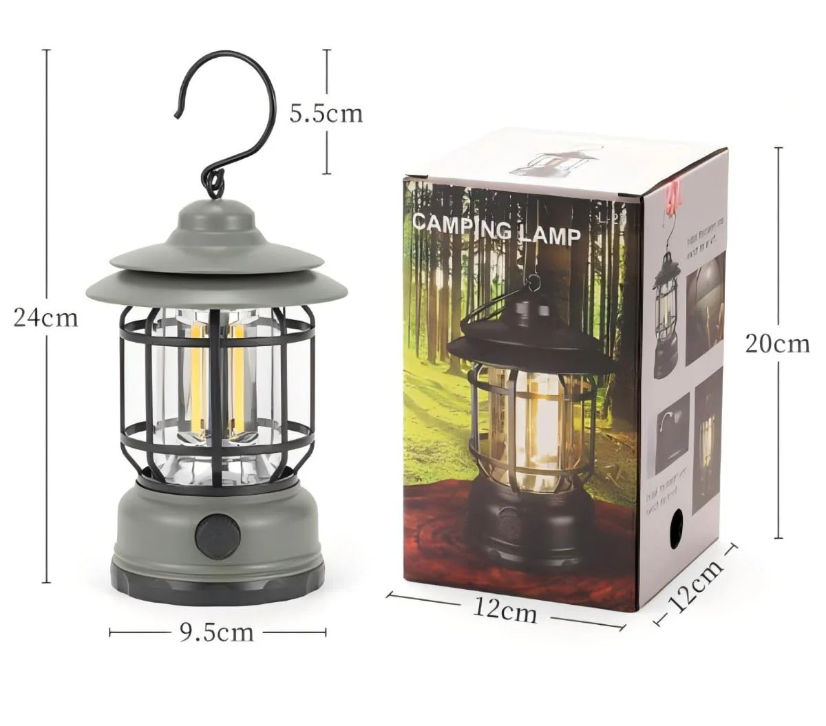 Rechargable Dimmable camping lamp (800mAh battery) - Image 8