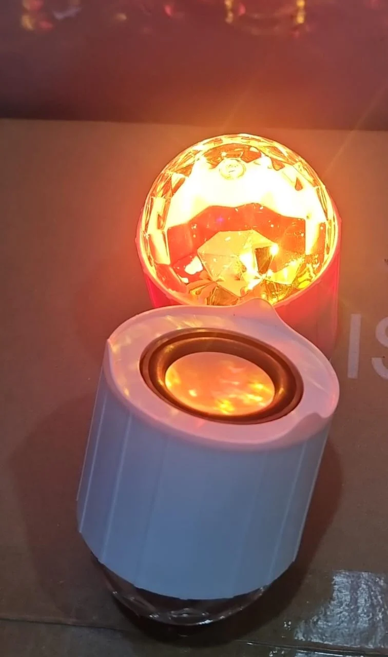 RECHARGEABLE Portable controlled bluetooth speaker mini music magic lamp 6w - Image 3