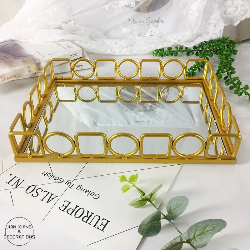 Rectangular European Style Decor Vanity Tray - Image 2