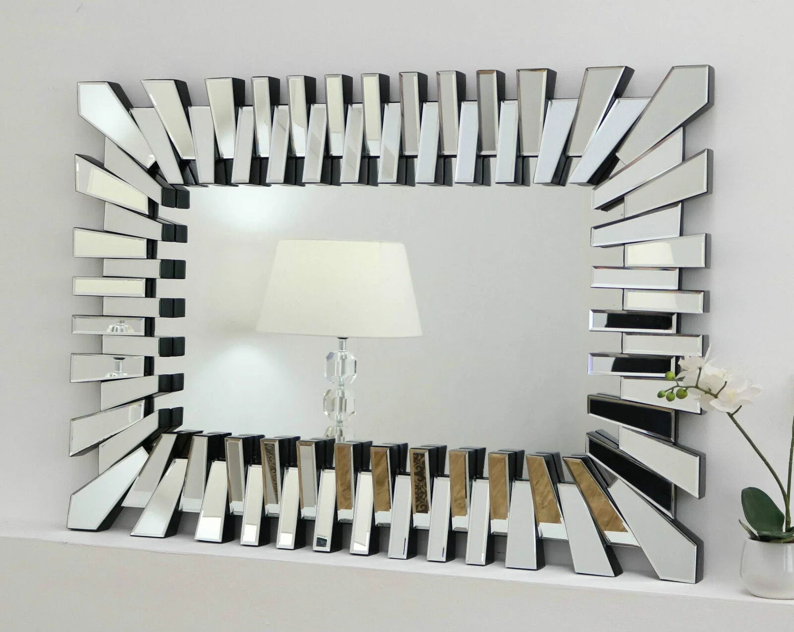 Rectangular Sunburst decor mirror - Image 3