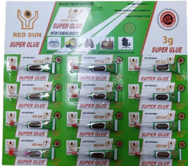 Red Sun Super Glue  12pcs - Image 2