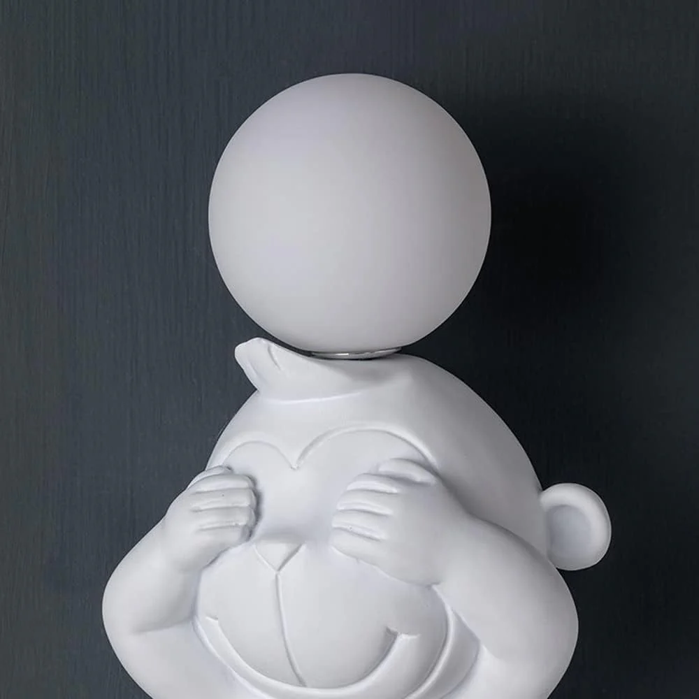 Resin Monkey Bear Wall Lamp Wall Art Decor Astronaut Wall Lamps - Image 4
