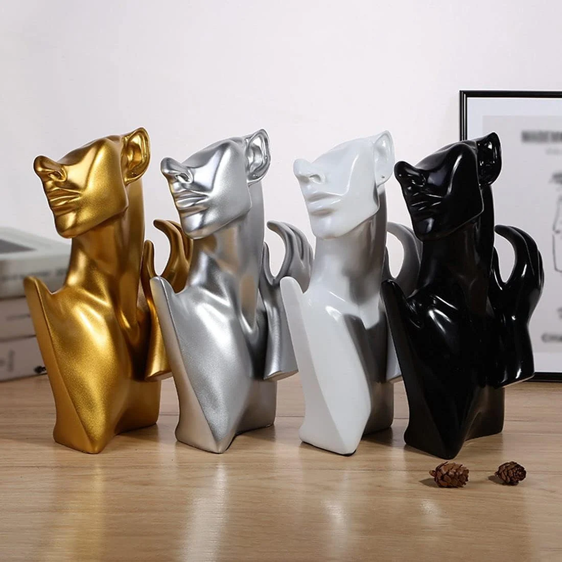 Resin Statue Character Sculpture Jewelry Stand Earrings Necklace Display Stand Room Decoration - Image 11