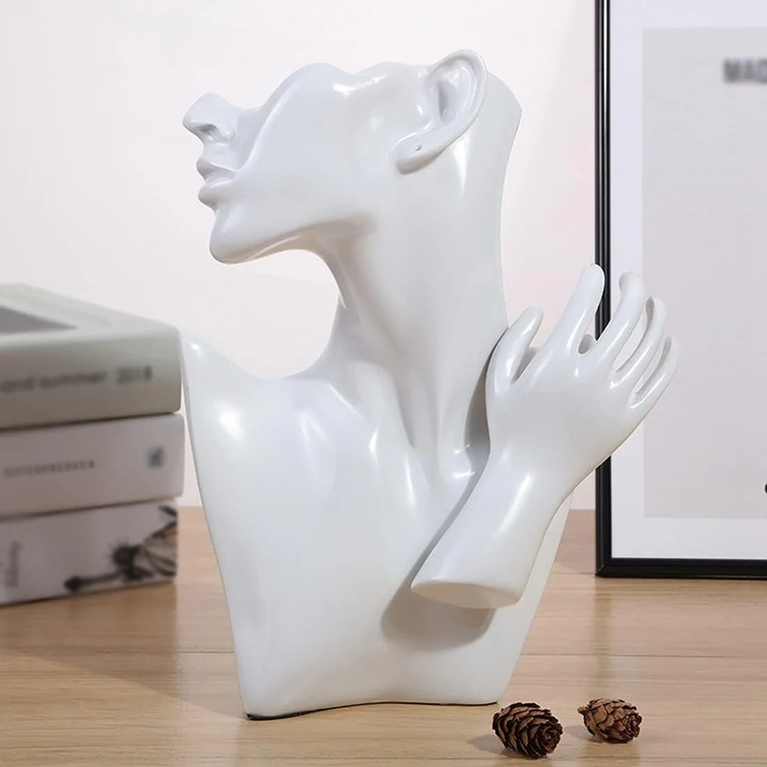 Resin Statue Character Sculpture Jewelry Stand Earrings Necklace Display Stand Room Decoration - Image 7