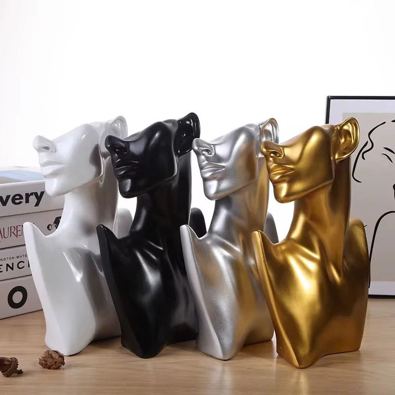 Resin Statue Character Sculpture Jewelry Stand Earrings Necklace Display Stand Room Decoration - Image 8