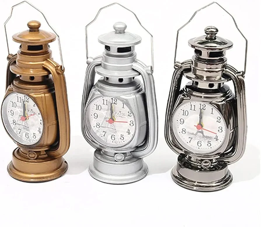 Retro Lamp Alarm Clock with Pen holder - Image 3