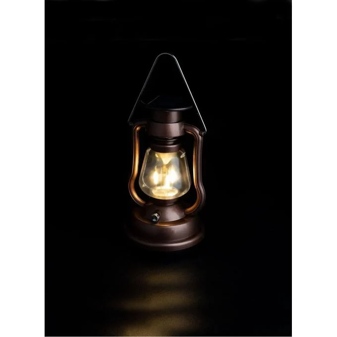 Retro lantern super bright rechargeable LED solar camp light with a Hand Crank - Image 3