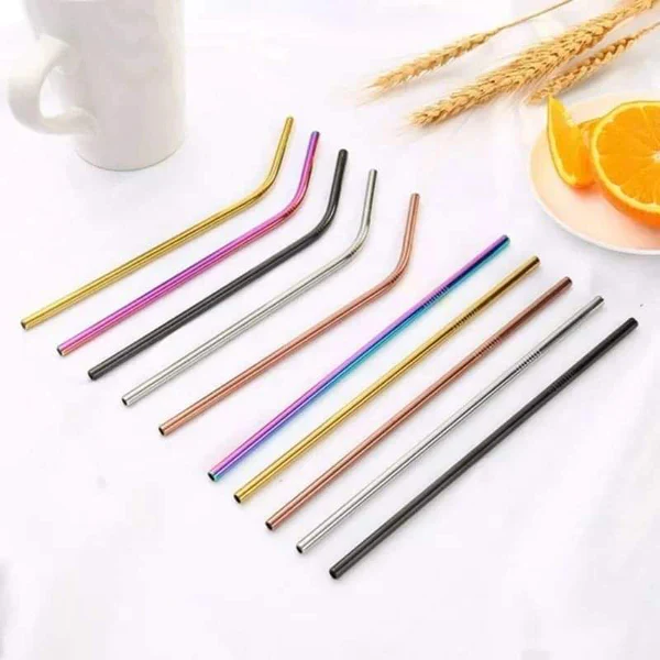 Reusable Metal Straws Set - Image 3