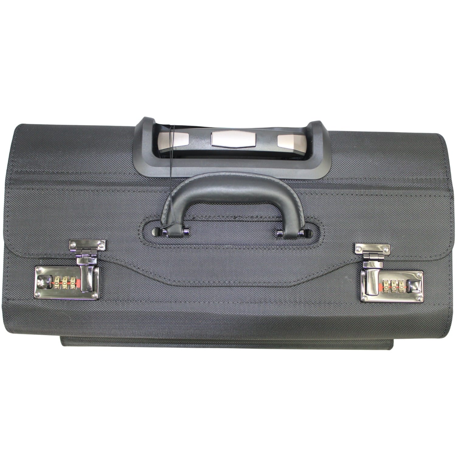 Rolling 17” Laptop Briefcase with Wheels Pilot Attache Legal Case (Black) - Image 5