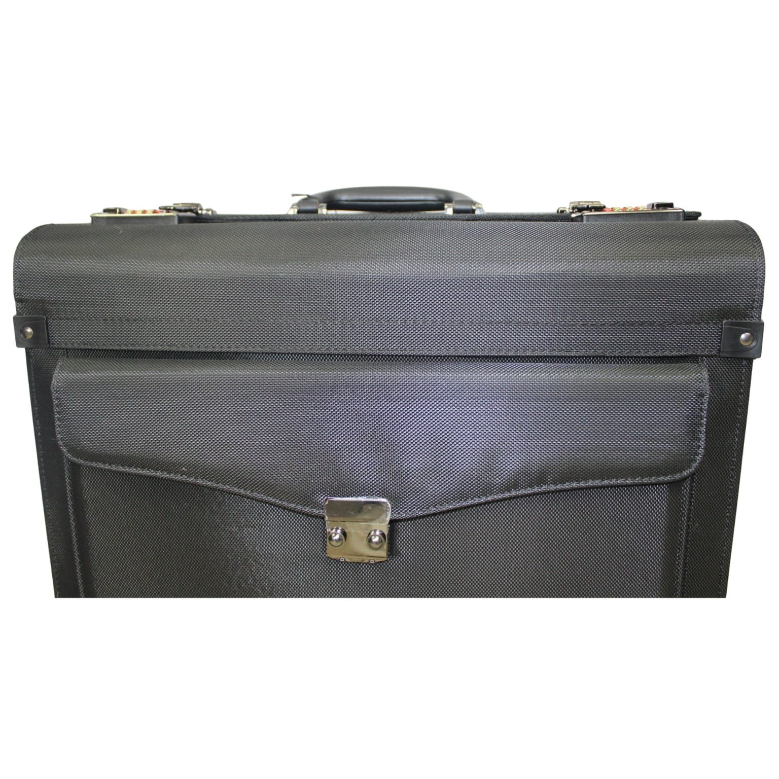 Rolling 17” Laptop Briefcase with Wheels Pilot Attache Legal Case (Black) - Image 6