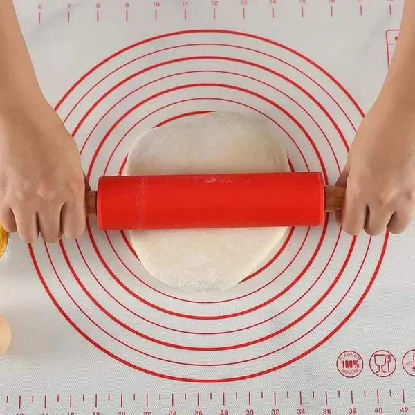 Silicone Rolling Pin & Dough Maker – Non-Stick Baking & Pastry Roller - Image 3