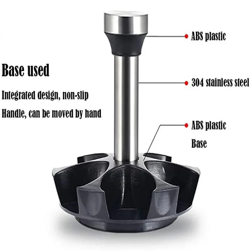 Rotating  Seasoning Glass Jar Storage Set - Image 2