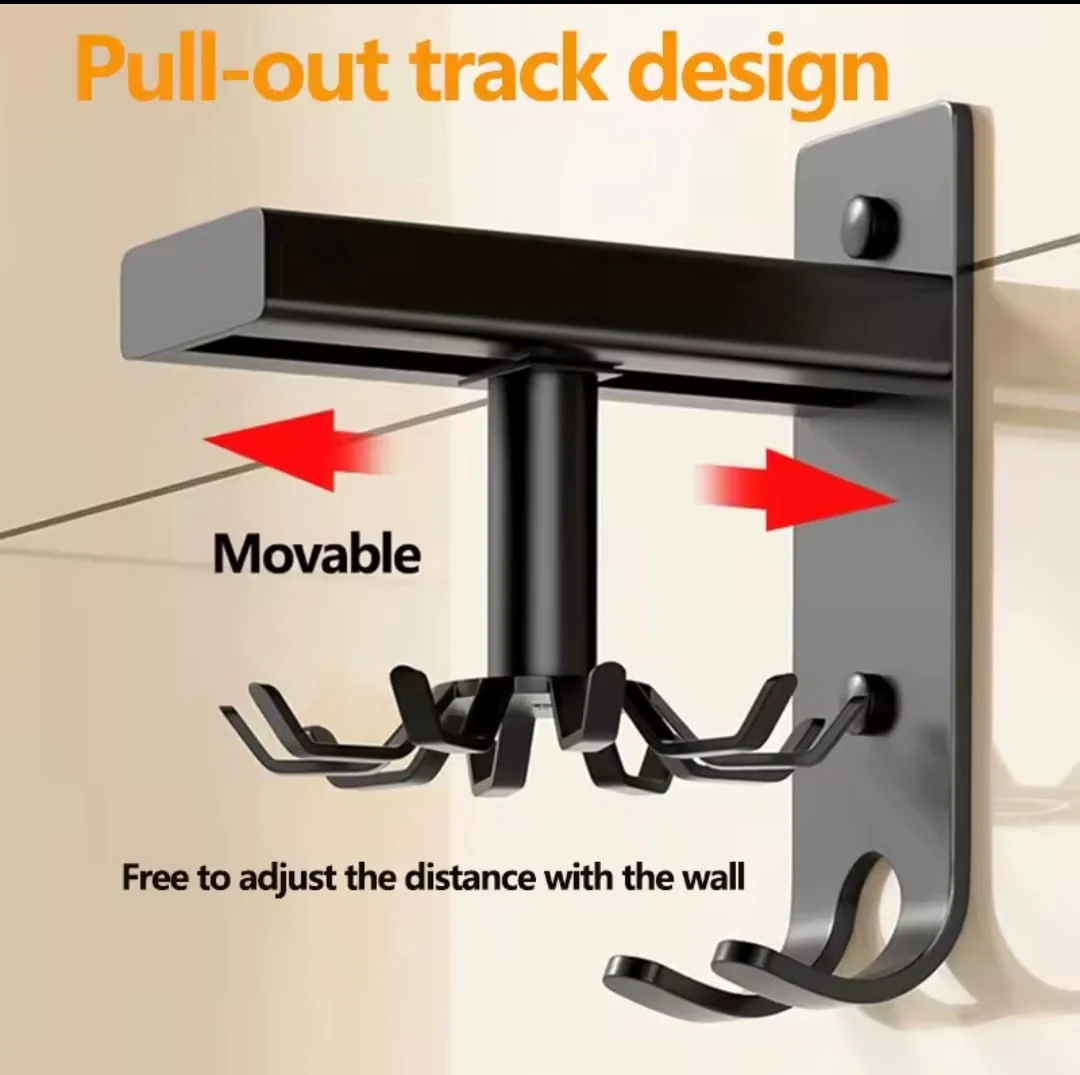 Rotating Wall-Mounted Hanger Rack - Image 4