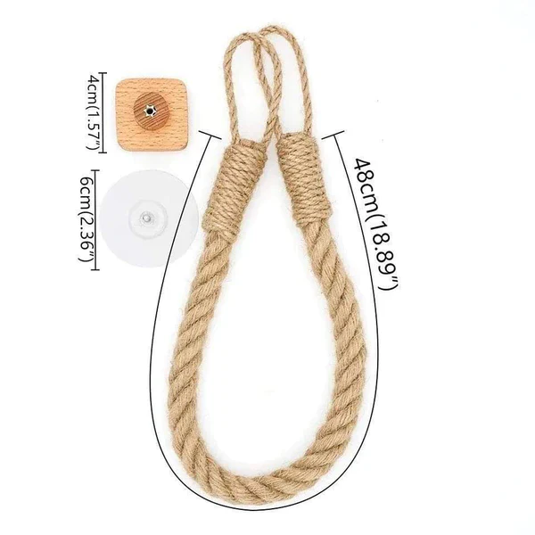 Rustic Farmhouse Rope Tissue Holder - Image 3