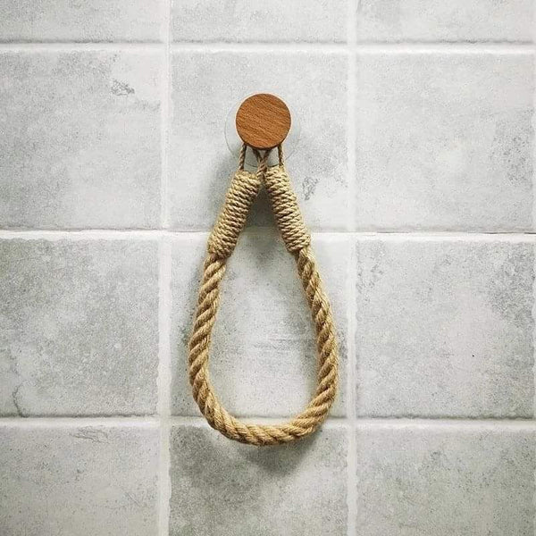 Rustic Farmhouse Rope Tissue Holder - Image 4