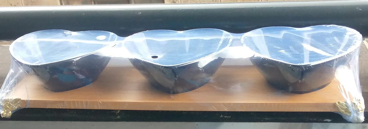 Salad Love Bowls With Bamboo Tray - Image 2