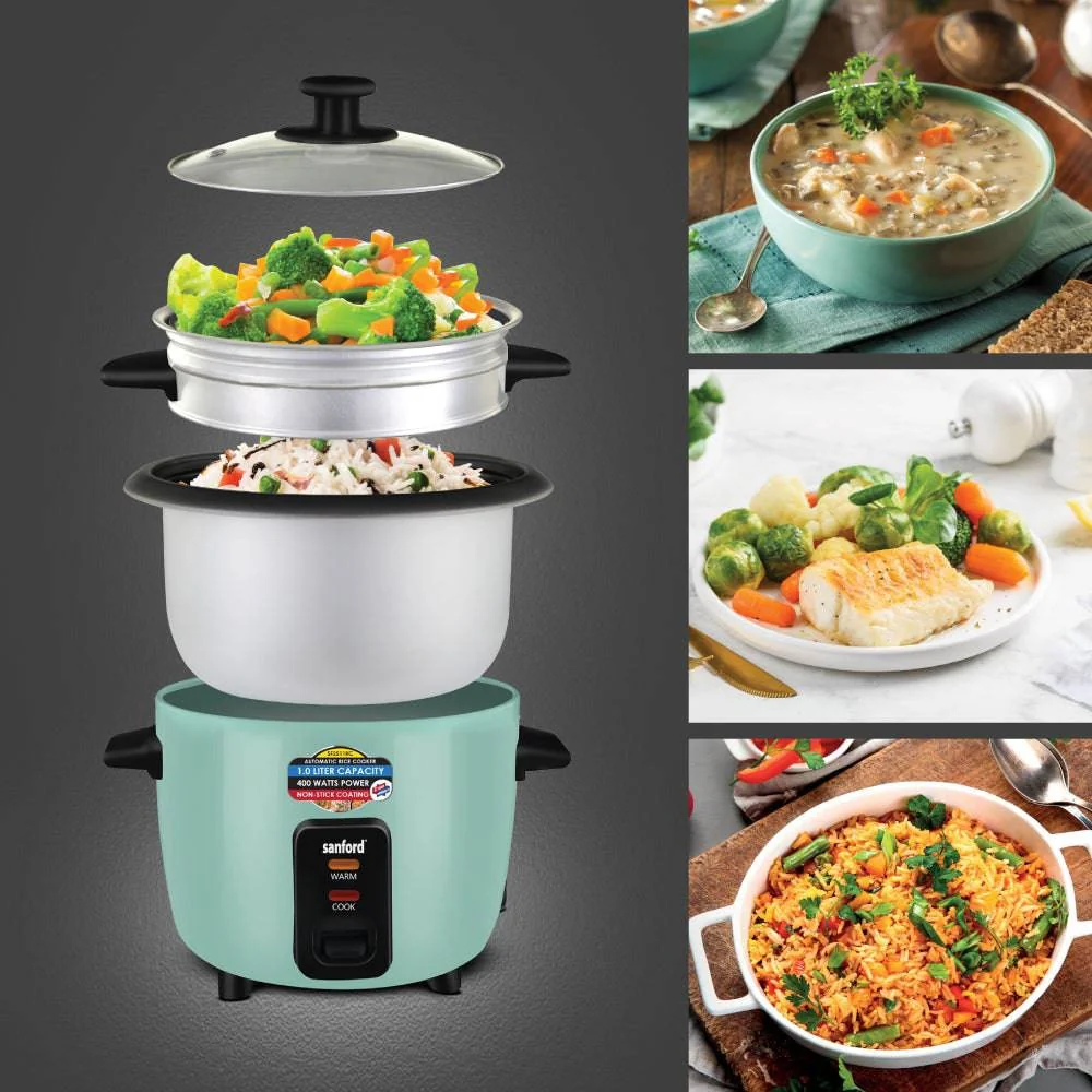 Sanford 1.0L Electric Rice Cooker With Steamer - Image 6