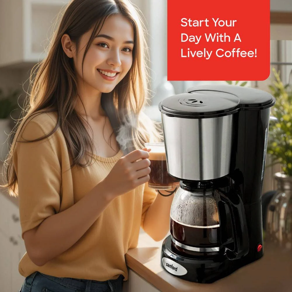 Sanford 12-Cup Coffee Maker with Thermostat Control and Keep Warm Function - Image 2
