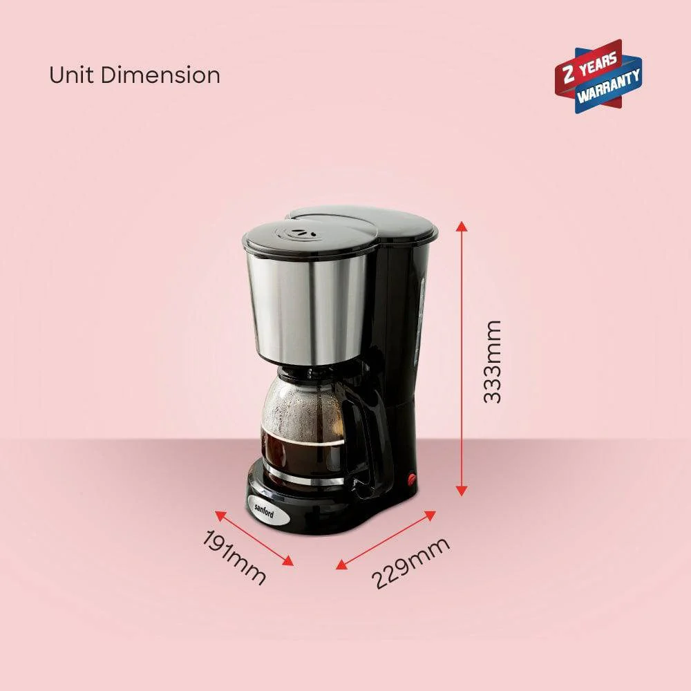 Sanford 12-Cup Coffee Maker with Thermostat Control and Keep Warm Function - Image 5