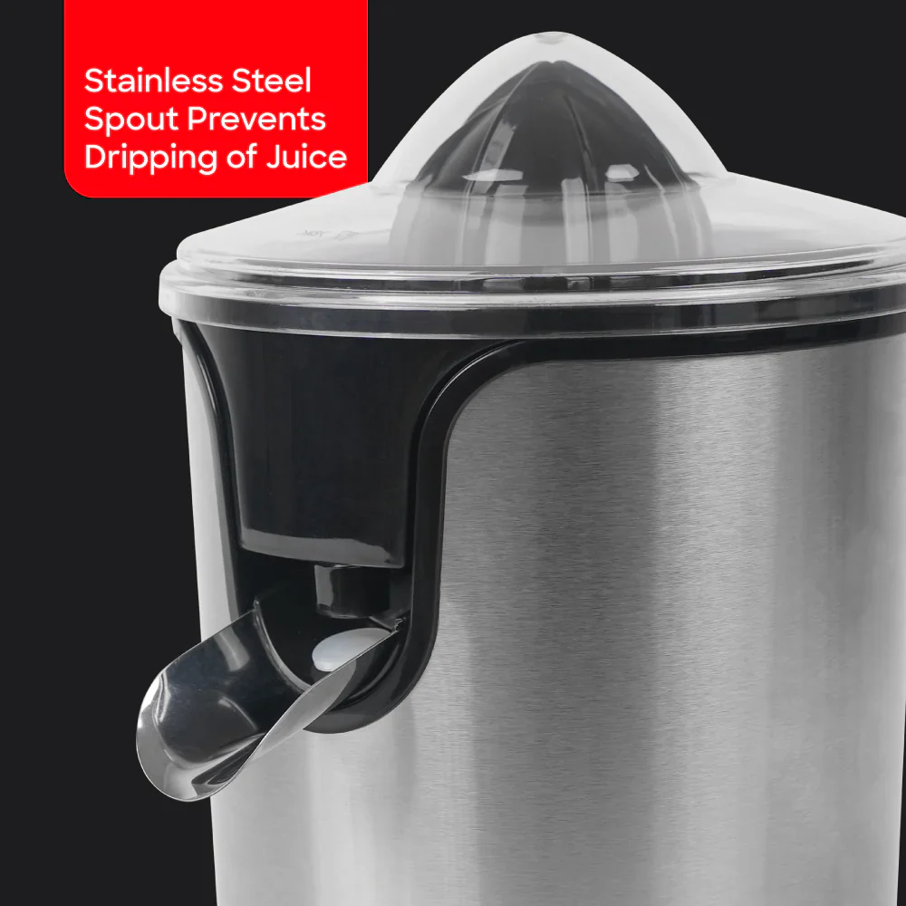 Sanford 2-in-1 Citrus Juicer with Adjustable Pulp Filter and Stainless Steel Housing - Image 6