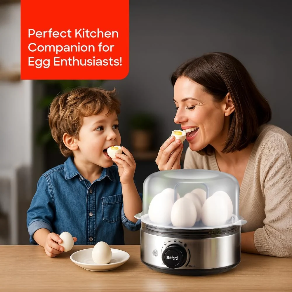 Sanford 400W Electric Egg Boiler (7 Eggs) – Timer & Auto Shut-Off - Image 4