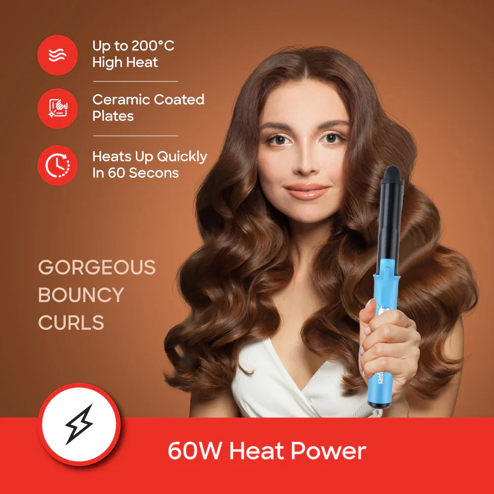 Sanford 5-in-1 Hair Styling Set – 2200W Hair Dryer, Straightener & Curler with Ceramic Plates and Cool Shot - Image 4
