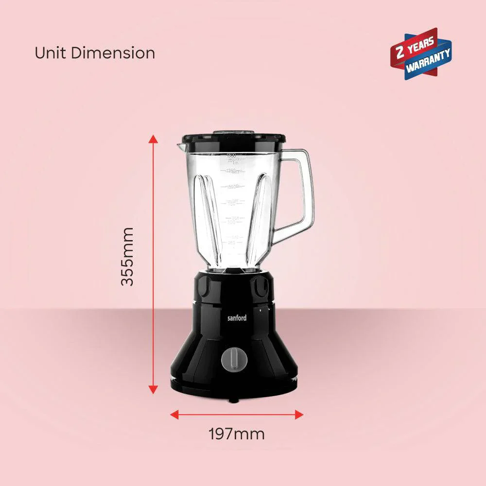 Sanford 800W 3-in-1 Hand Blender & Mixer | Turbo Speed | Stainless Steel Blades | 1.5L Jar | 2-Speed Control - Image 3