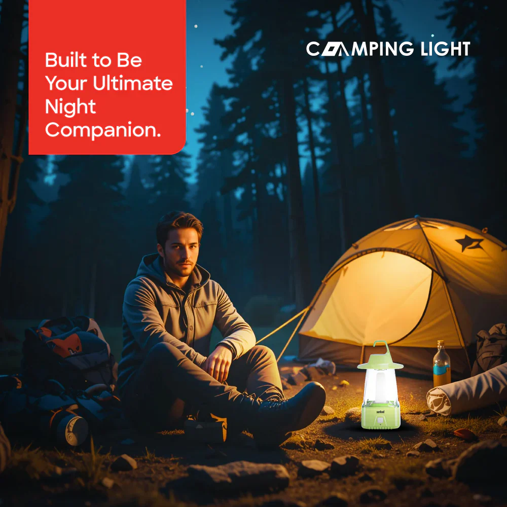 Sanford 8W Rechargeable LED Lantern with 3 Modes and 65-Hour Runtime | 40 SMD LEDs | 6V 5500mAh Battery - Image 2