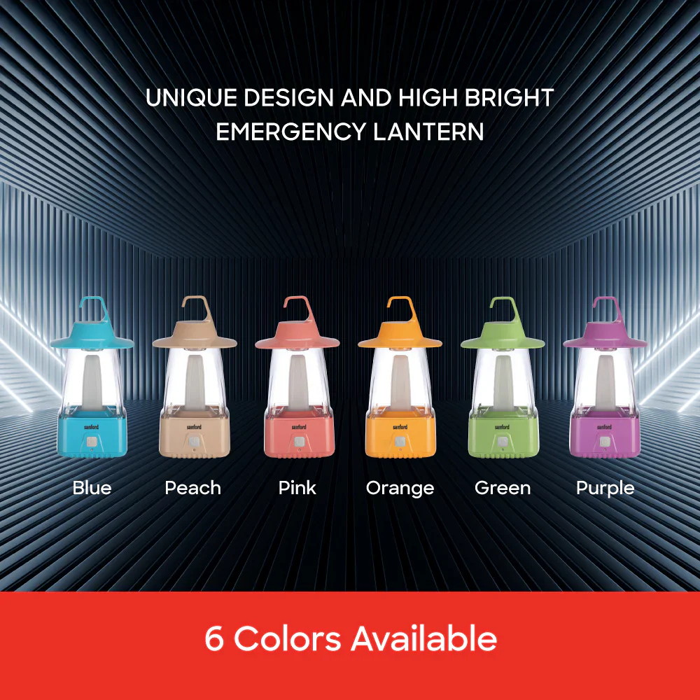 Sanford 8W Rechargeable LED Lantern with 3 Modes and 65-Hour Runtime | 40 SMD LEDs | 6V 5500mAh Battery - Image 5
