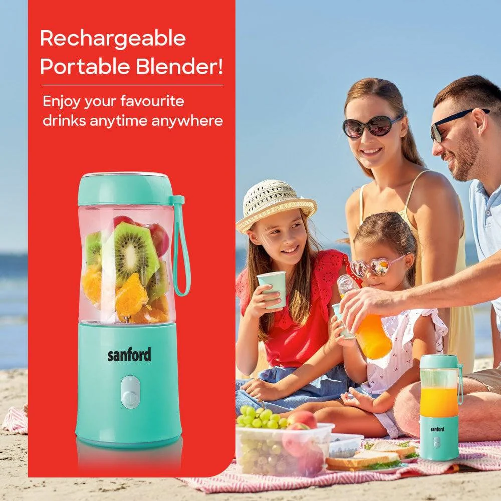Sanford Rechargeable Blender 380ml – Portable Smoothie Maker with Power Bank & Type-C Charging - Image 2