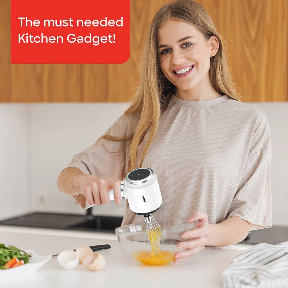 Sanford Rechargeable Hand Mixer – 3-Speed Egg, Batter & Cream Mixer with USB Charging, SS304 Beaters & 2-Year Warranty - Image 4