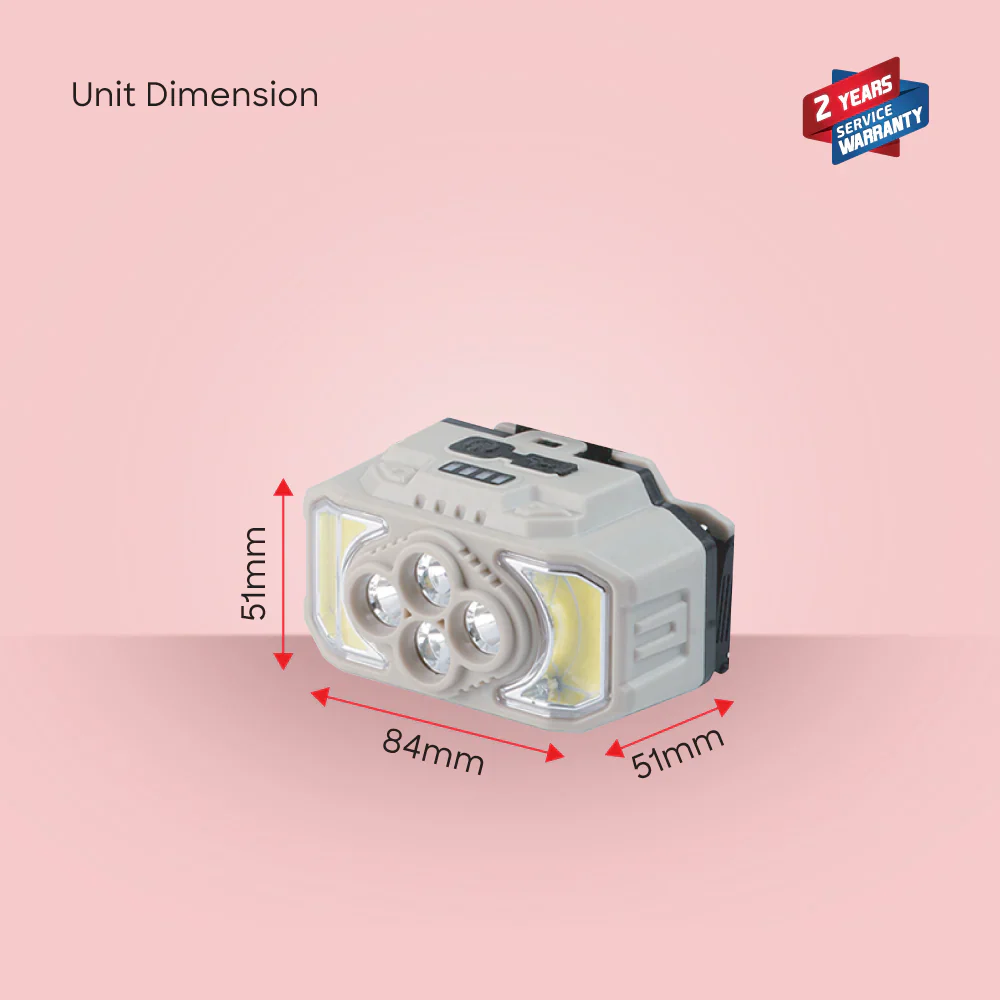 Sanford Rechargeable LED Headlamp | 20W COB LEDs | 5000 mAh Battery | 7 Working Modes - Image 6